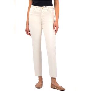 Kut From The Kloth Connie High Rise Fab Abs Cropped Raw Hem Jeans Size 16